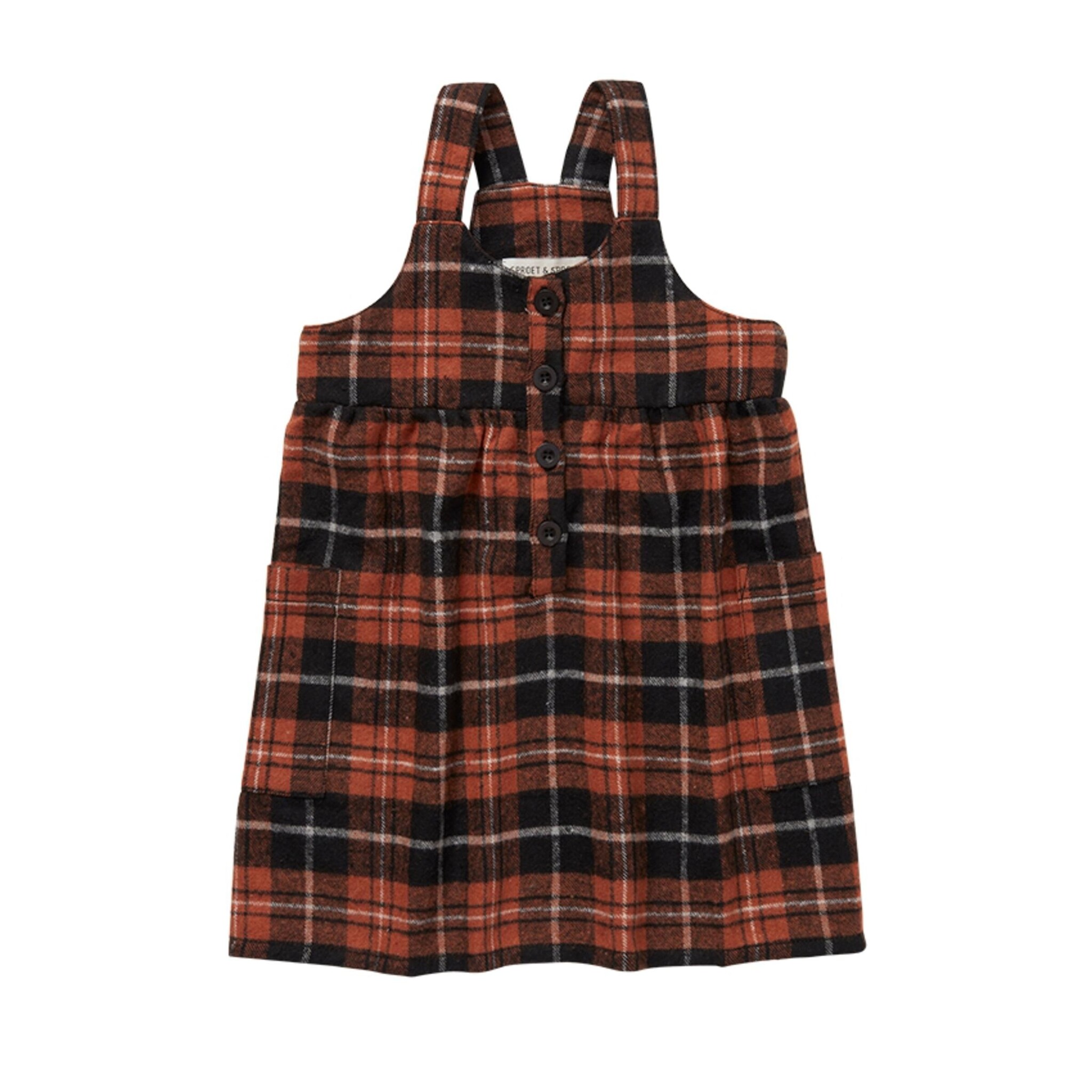 Salopette dress flannel check