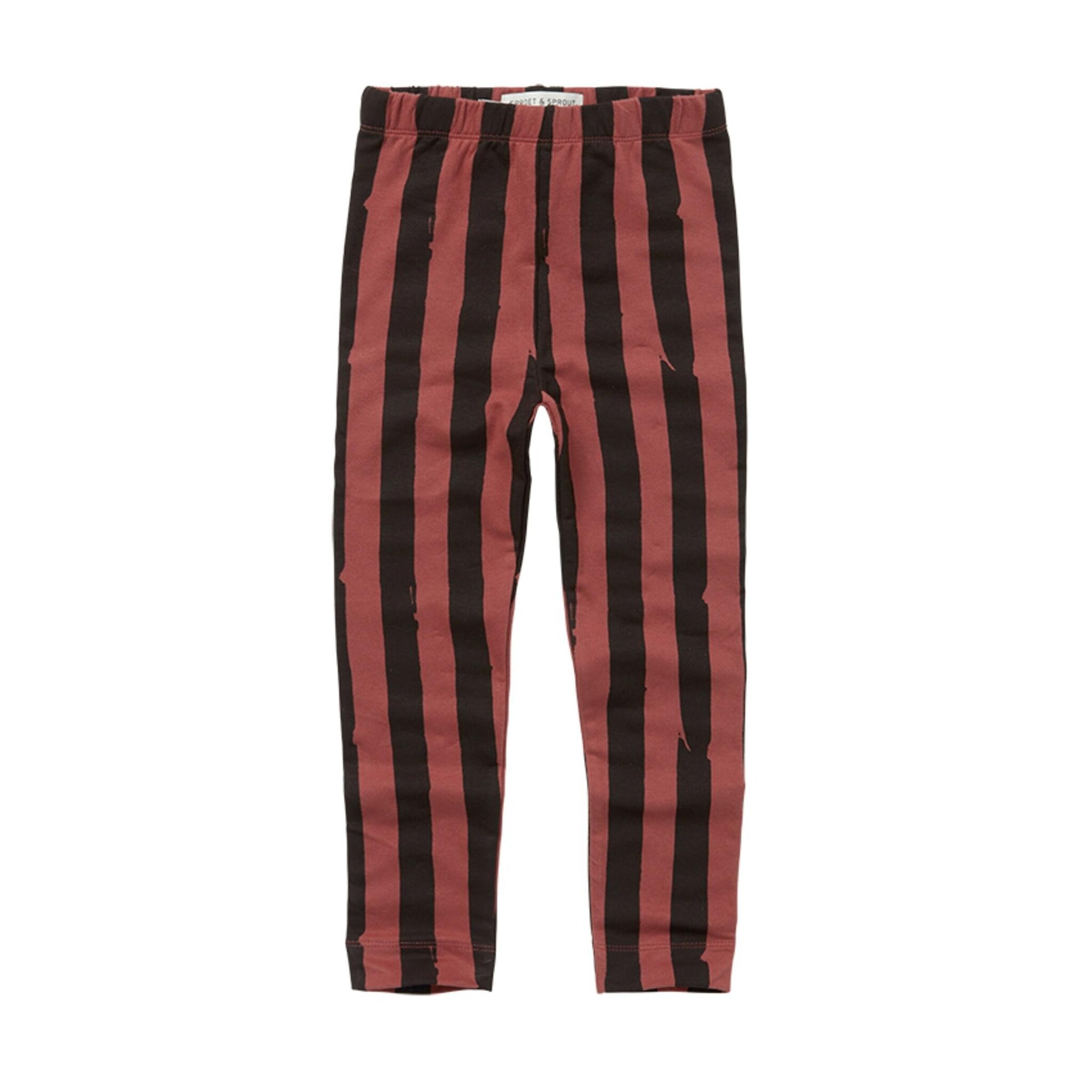 Legging Painted stripe print red