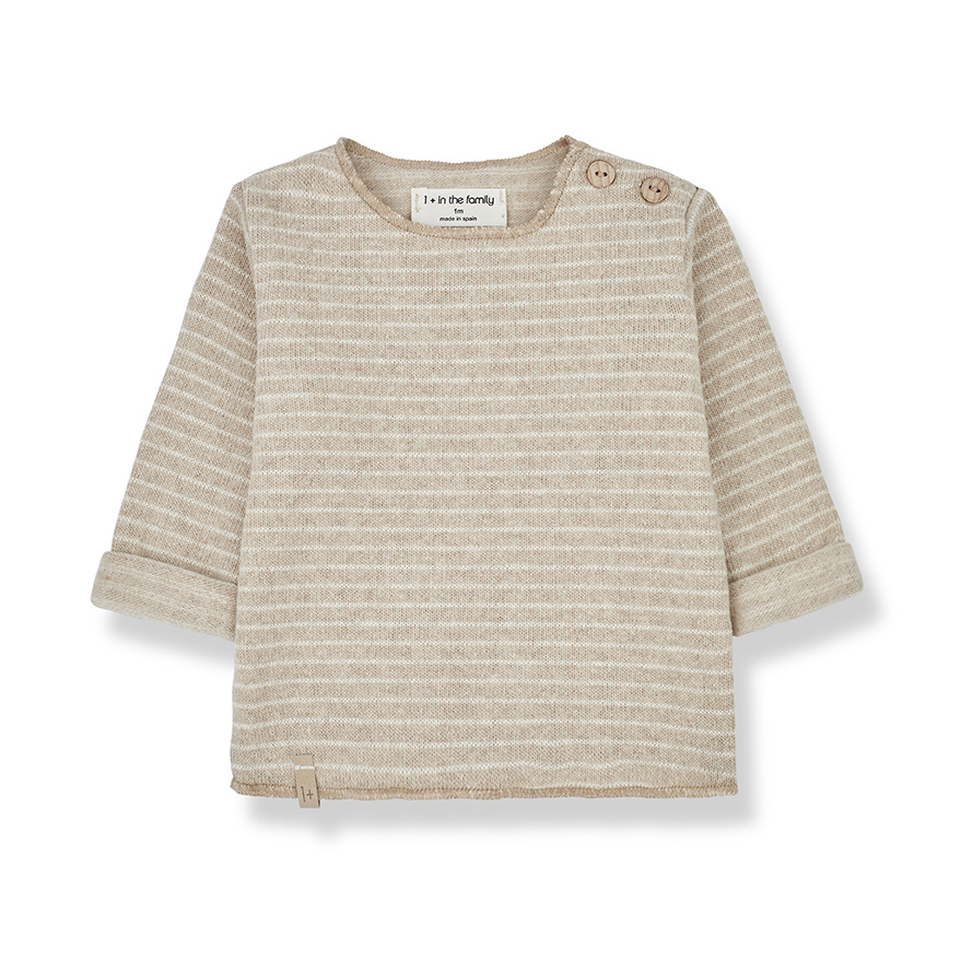 l. sleeve t-shirt AUBIN beige
