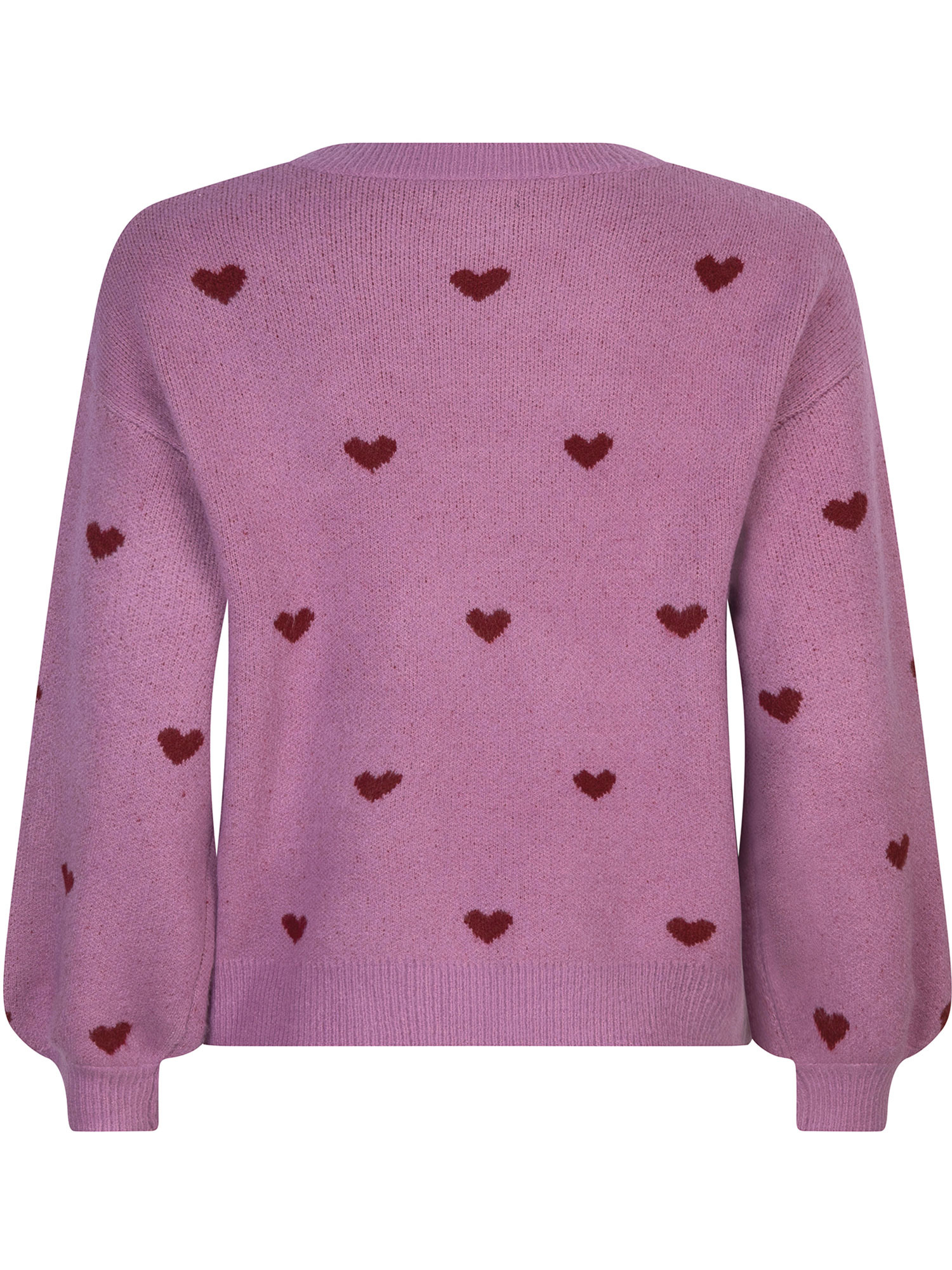 Knitted Sweater Luv Dusty purple/wine red