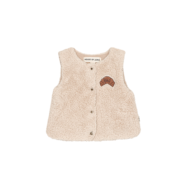 Plush Baby Bodywarmer Oatmeal