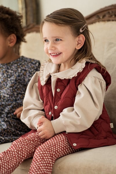 Quilted Bodywarmer Cherry Red