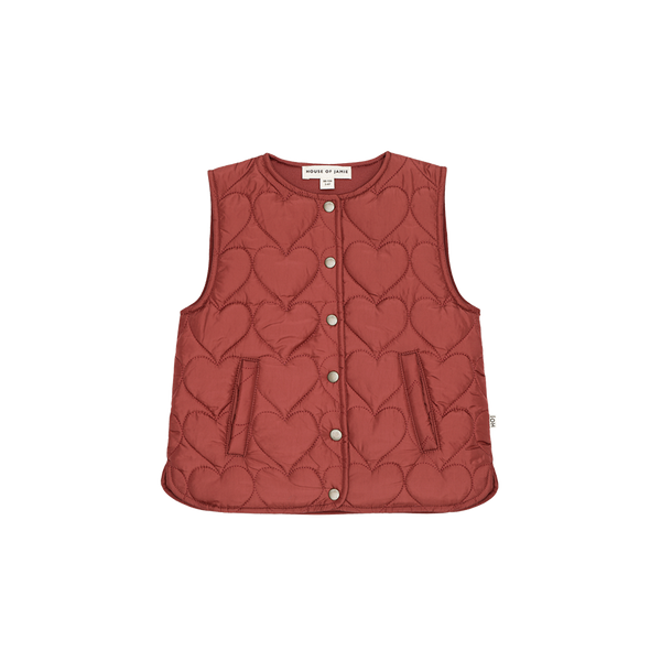 Quilted Bodywarmer Cherry Red