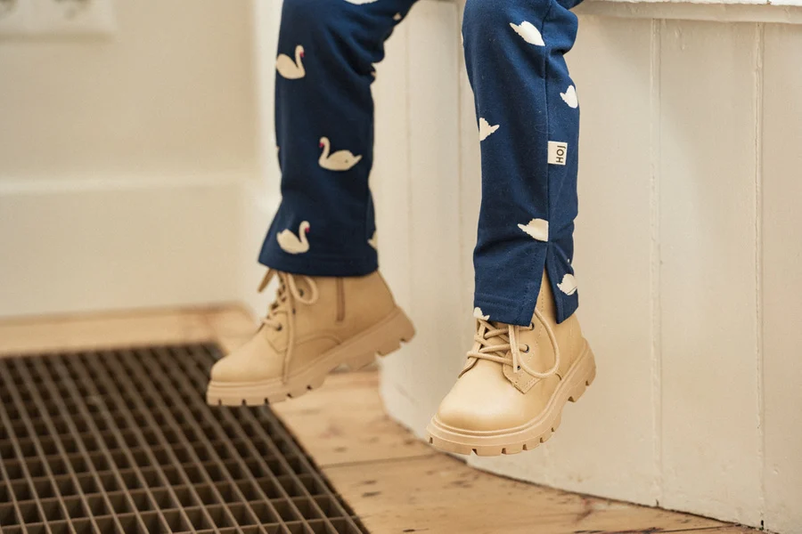 Split Leggings Classic Blue Swans