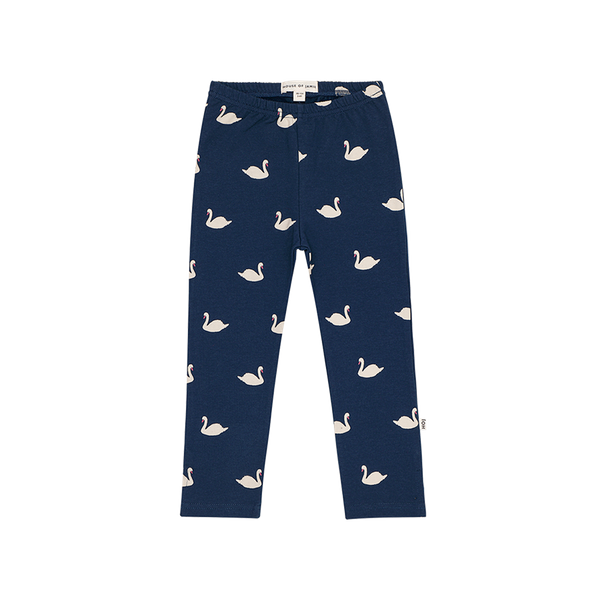 Split Leggings Classic Blue Swans
