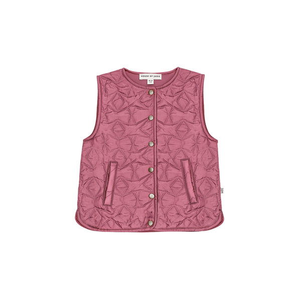 Quilted Bodywarmer Vintage Rose