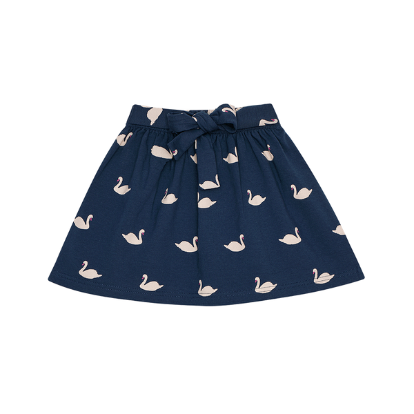 Mini Bow Skirt Classic Blue Swans