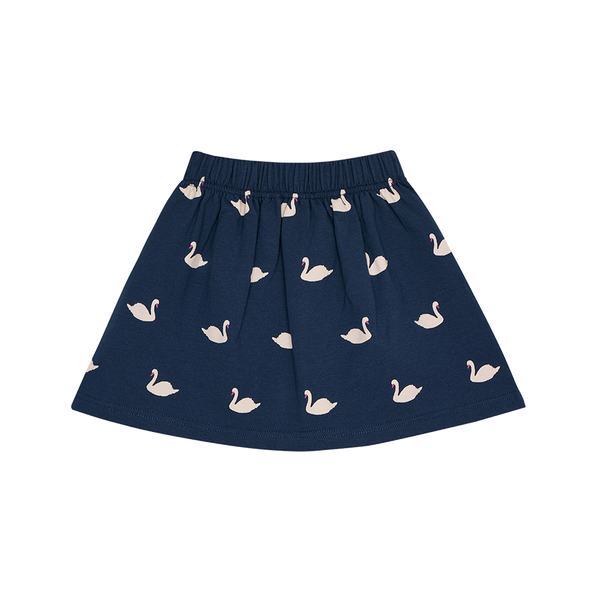Mini Bow Skirt Classic Blue Swans