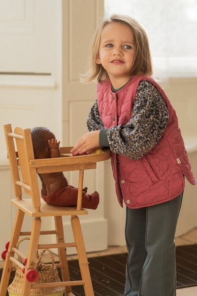 Balloon Sweater Dark Slate Ditsy Floral