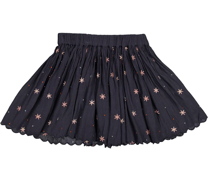 Viscose Crepe Sana Stars Embroidery