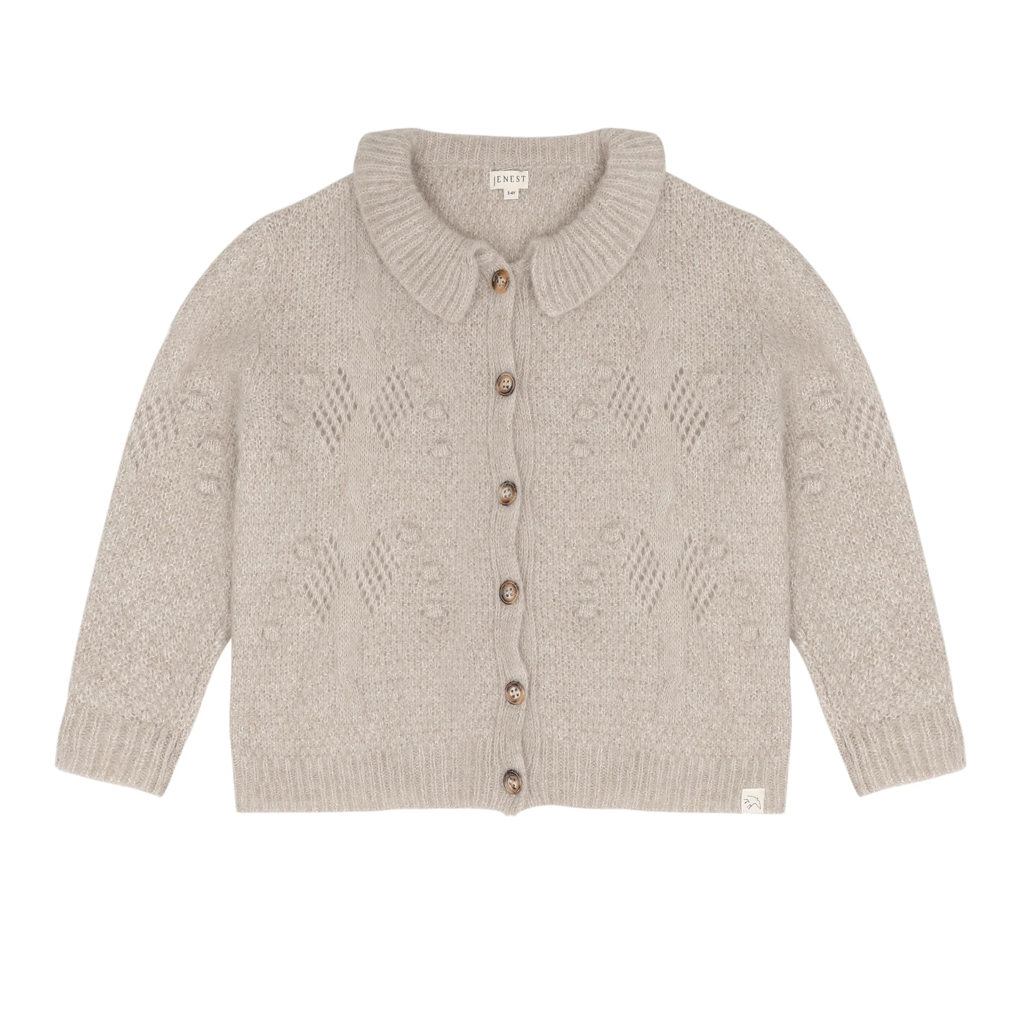 Flower cardigan Beige