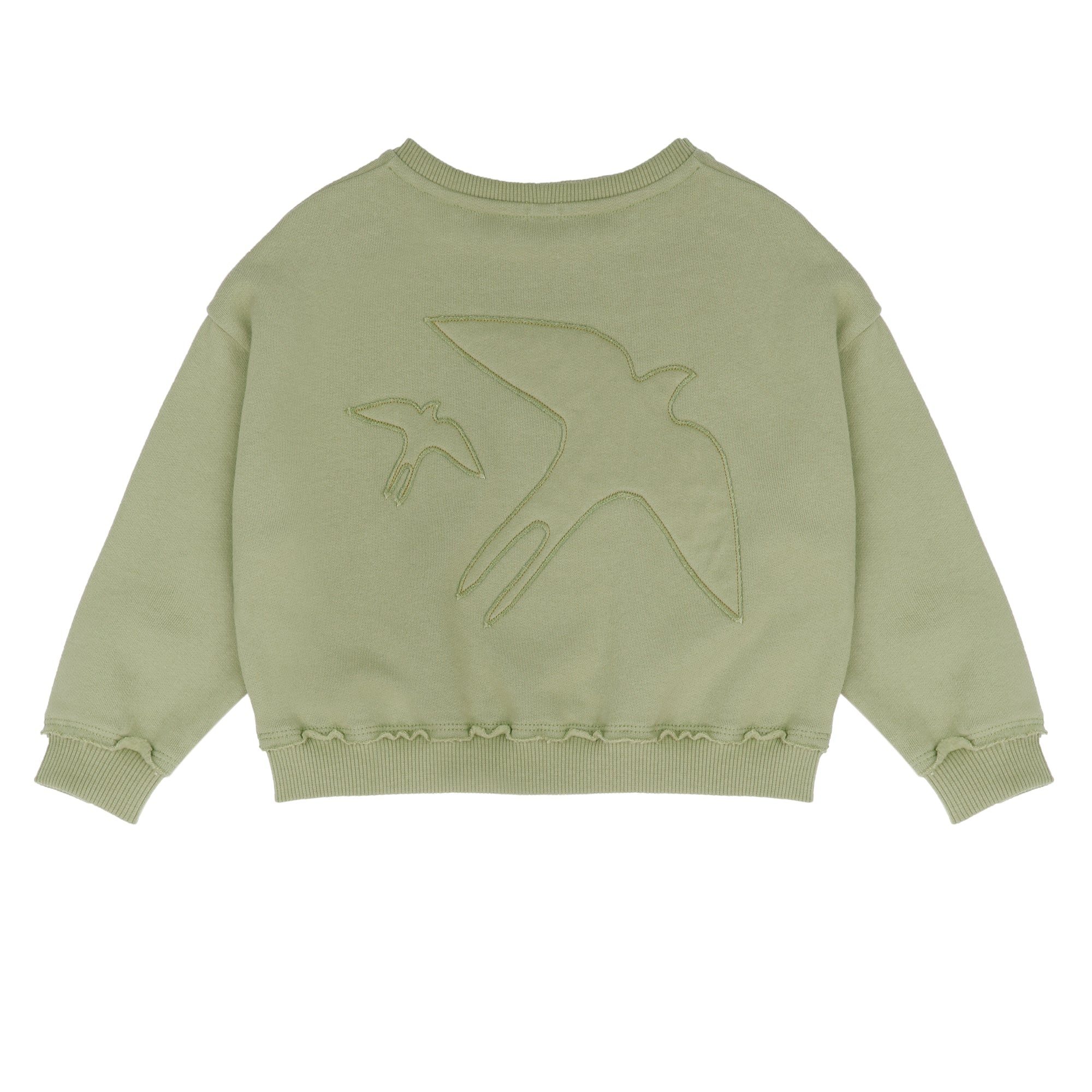 Lucky bird sweater Leaf green