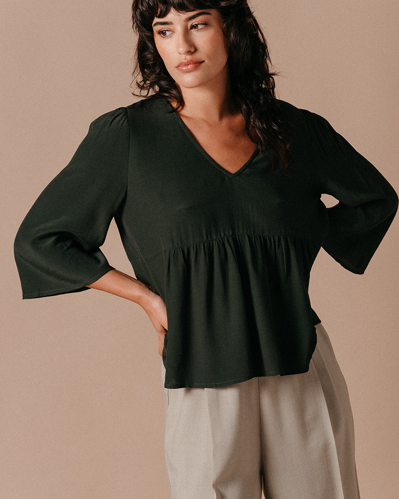 Leroy Woven Top Vert
