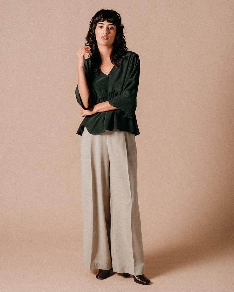 Leroy Woven Top Vert