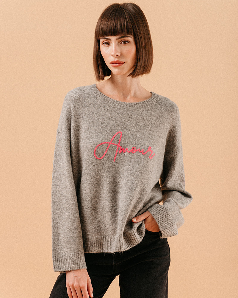 La Fontaine Pull Gris