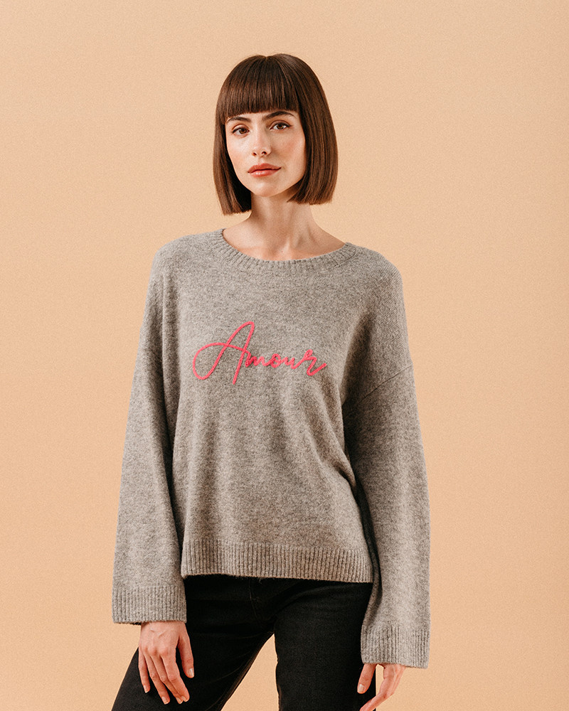 La Fontaine Pull Gris