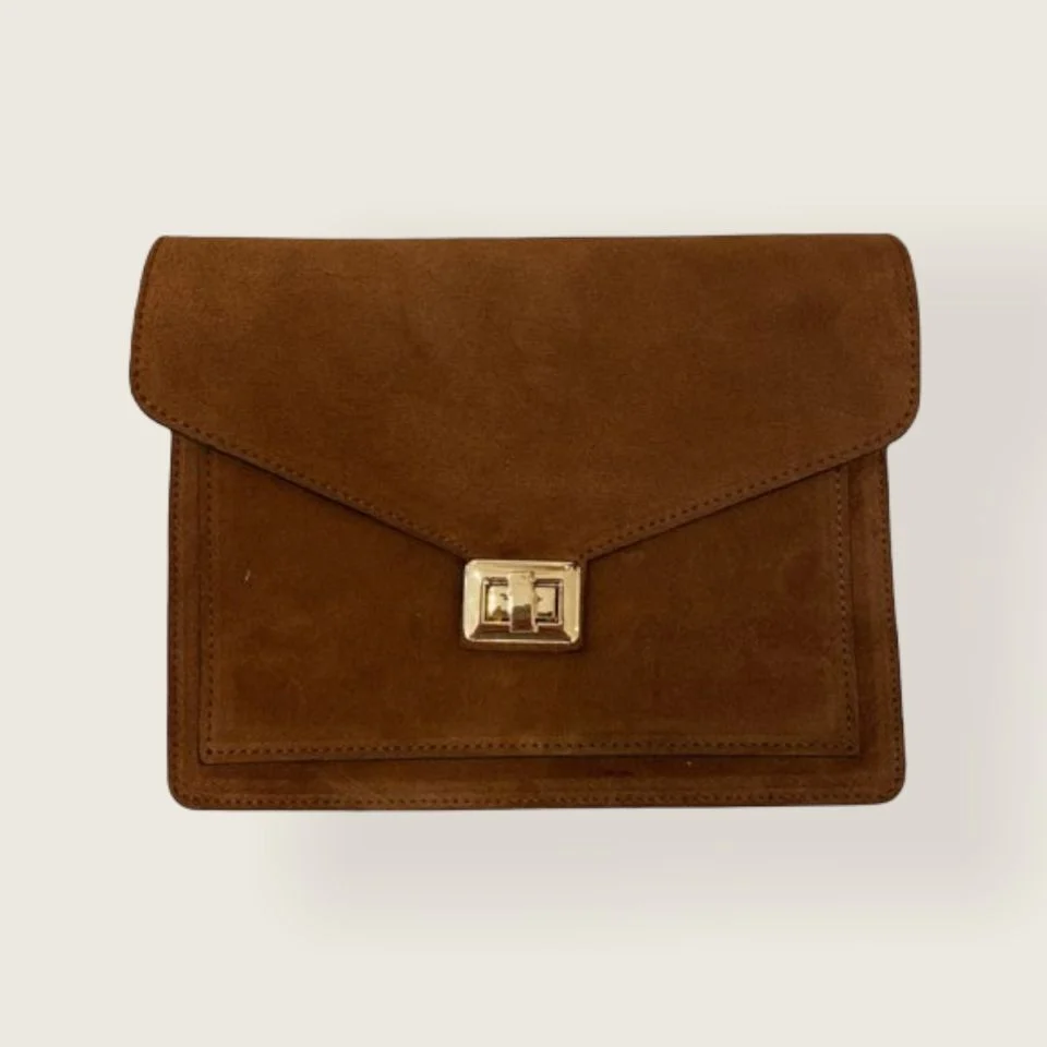 Beau bag brown suede