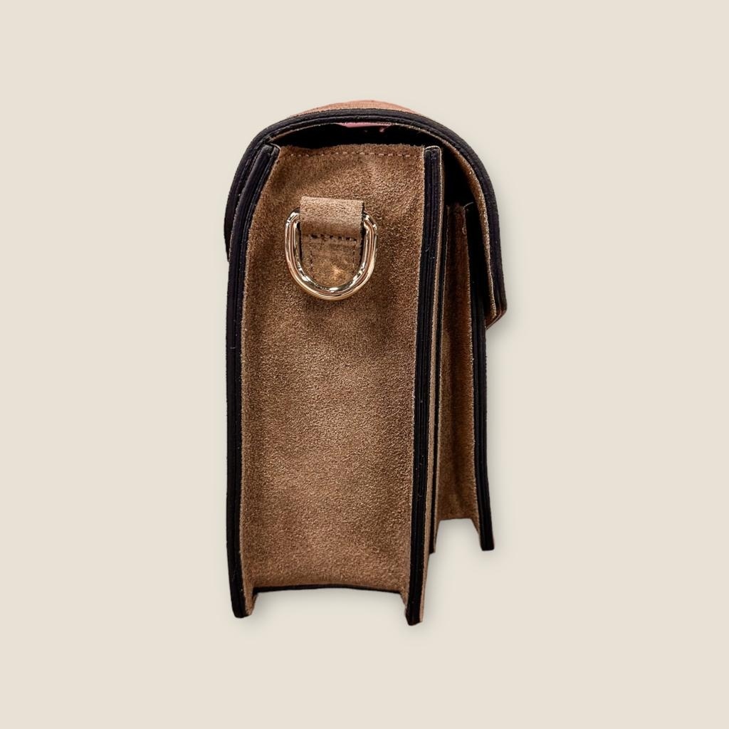 Beau bag taupe suede