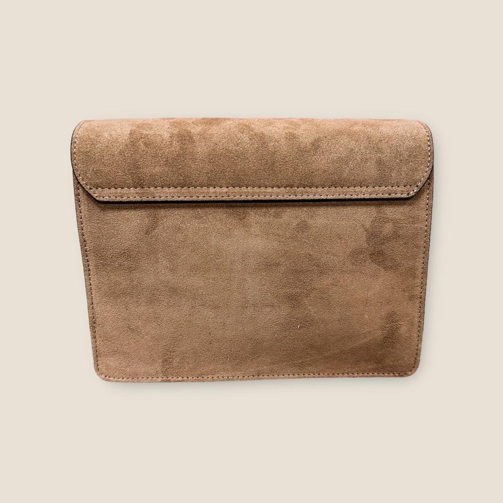 Beau bag taupe suede