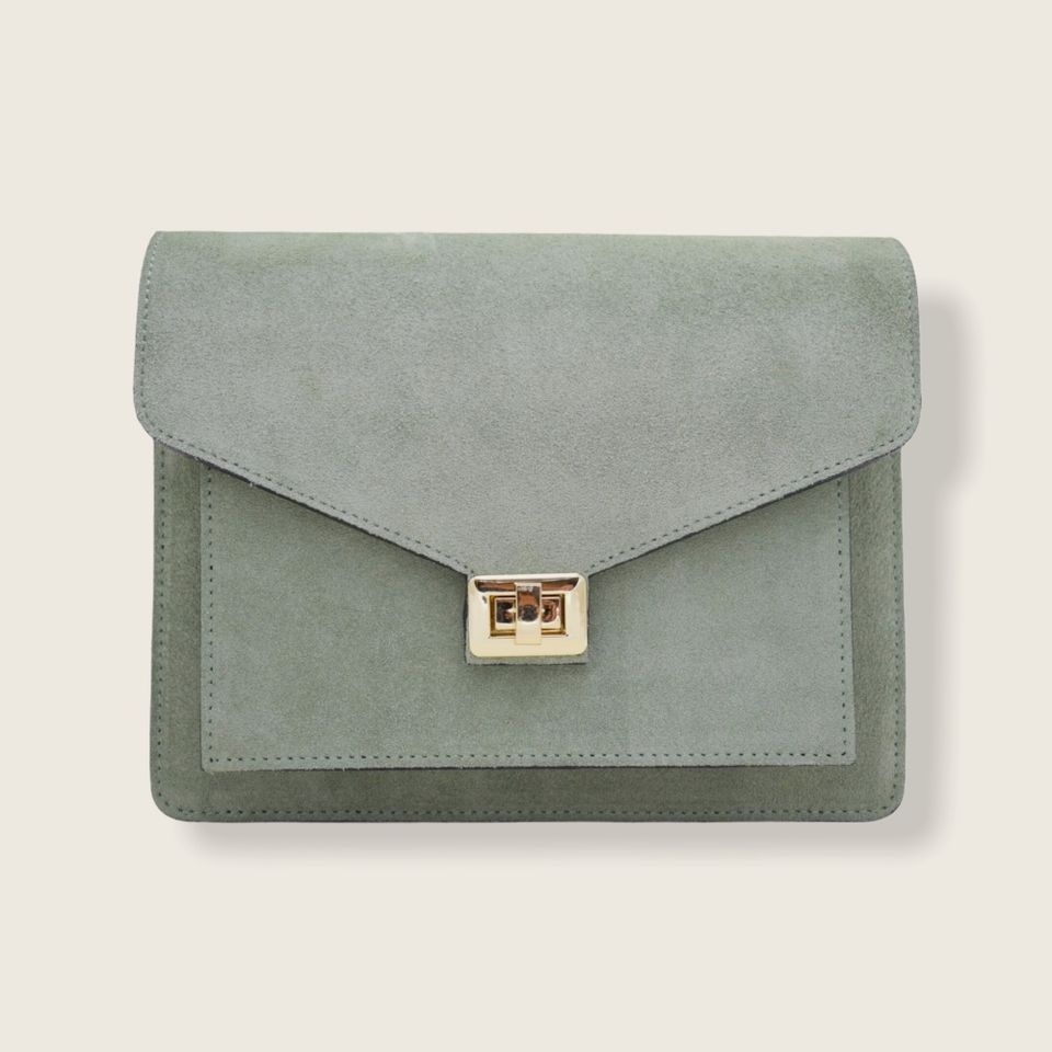 Beau bag green suede