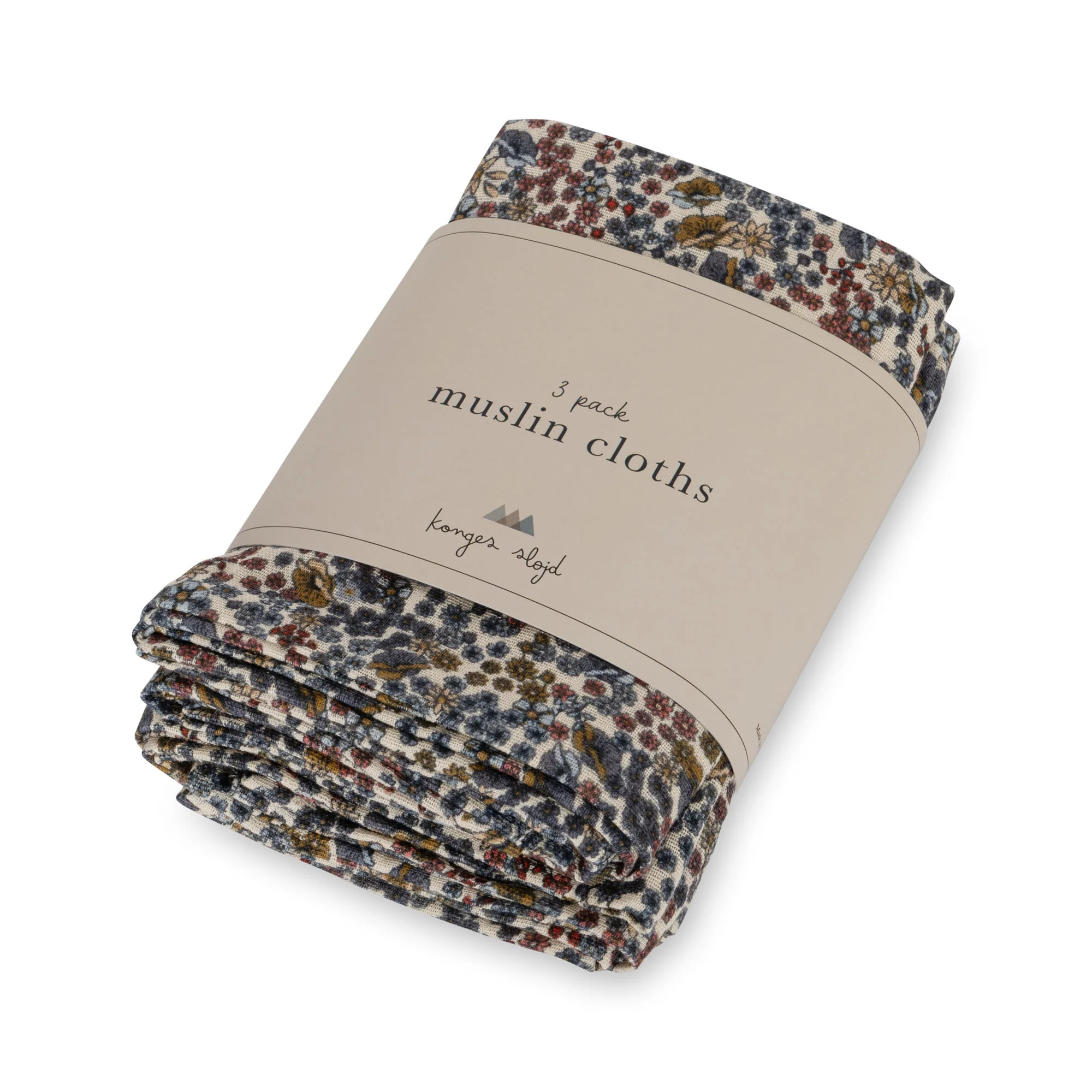 3 PACK MUSLIN CLOTH GOTS VIVI FLEUR