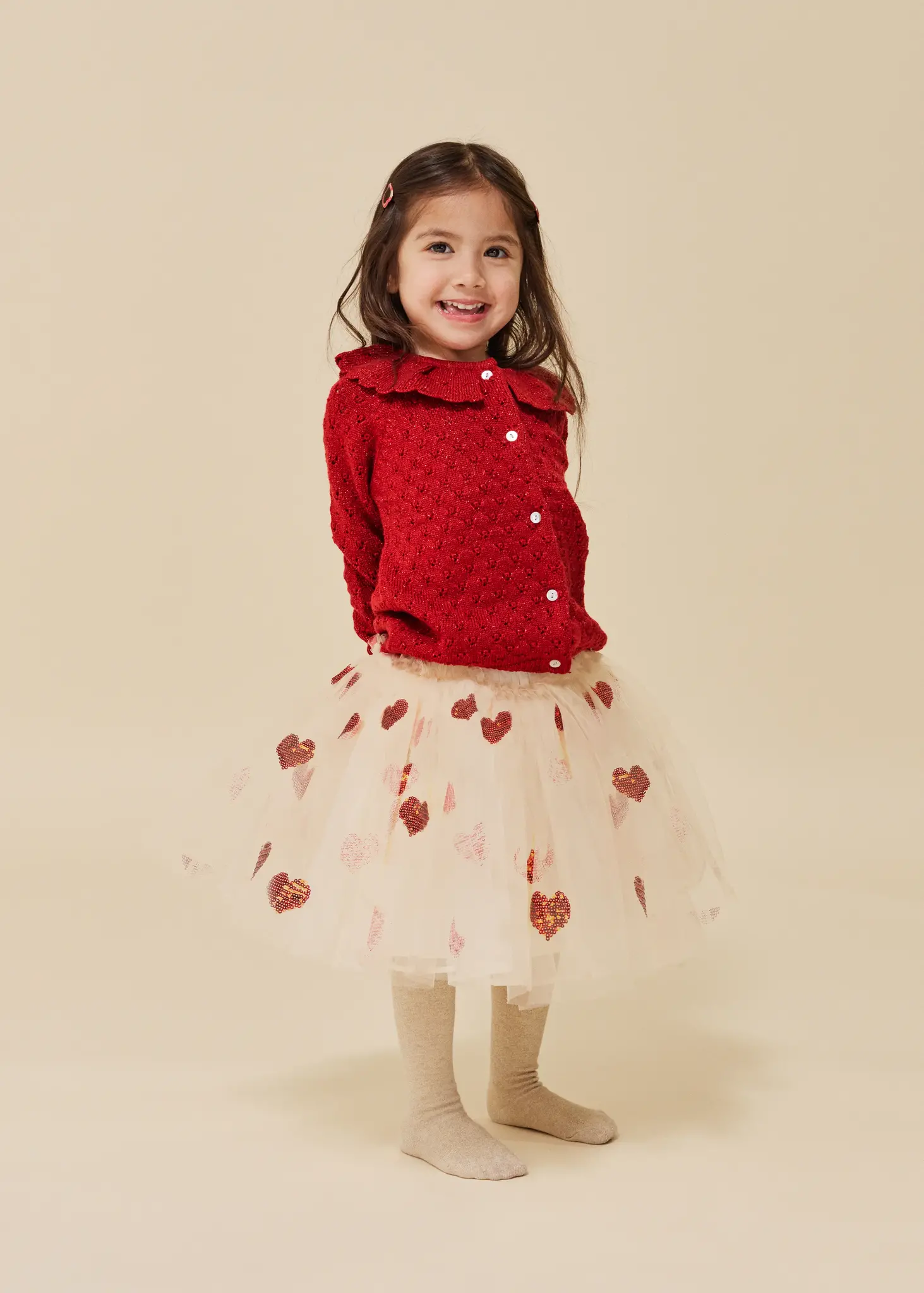 YVONNE SKIRT COEUR SEQUINS