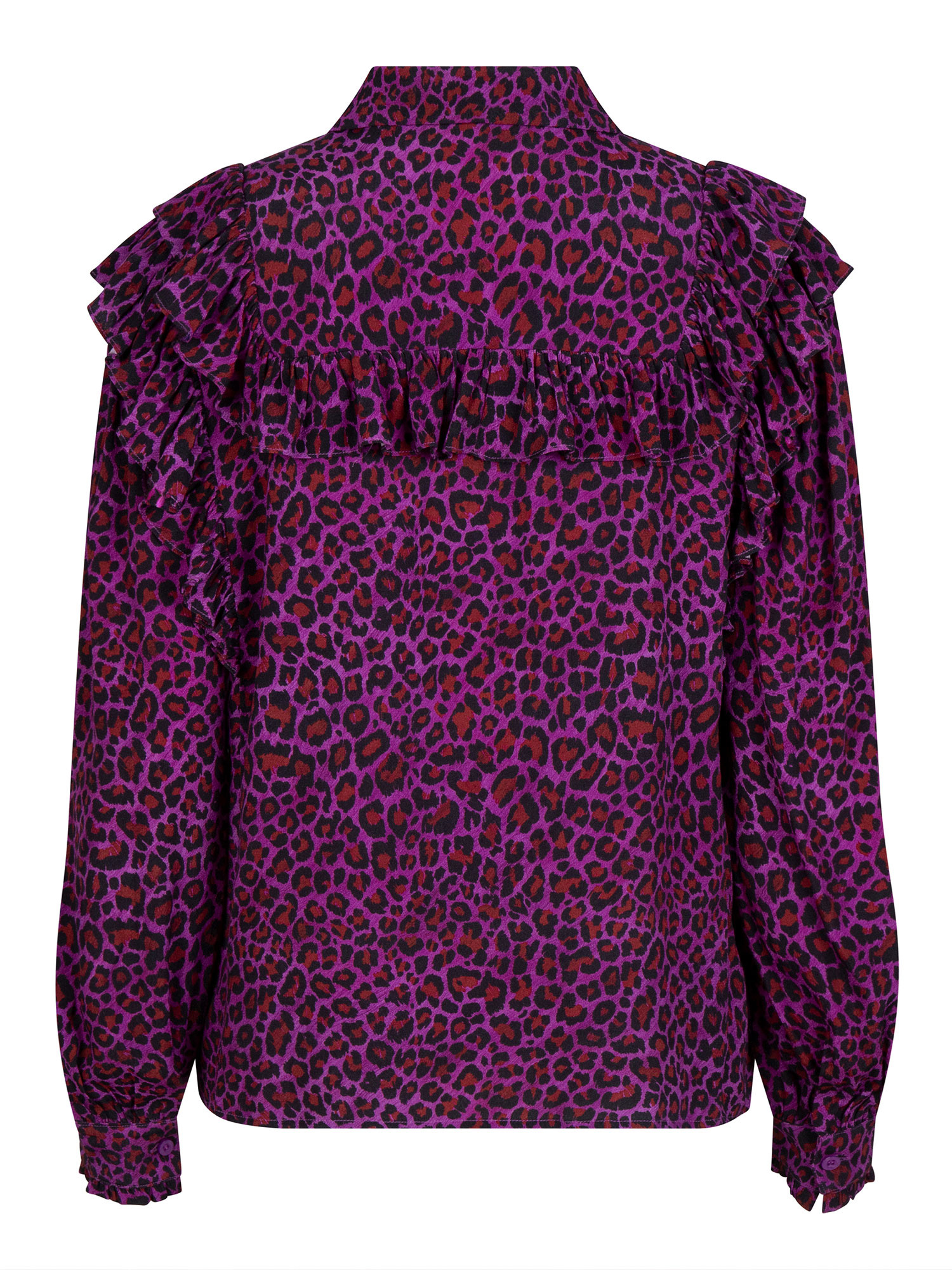Blouse Delilah Purple leopard