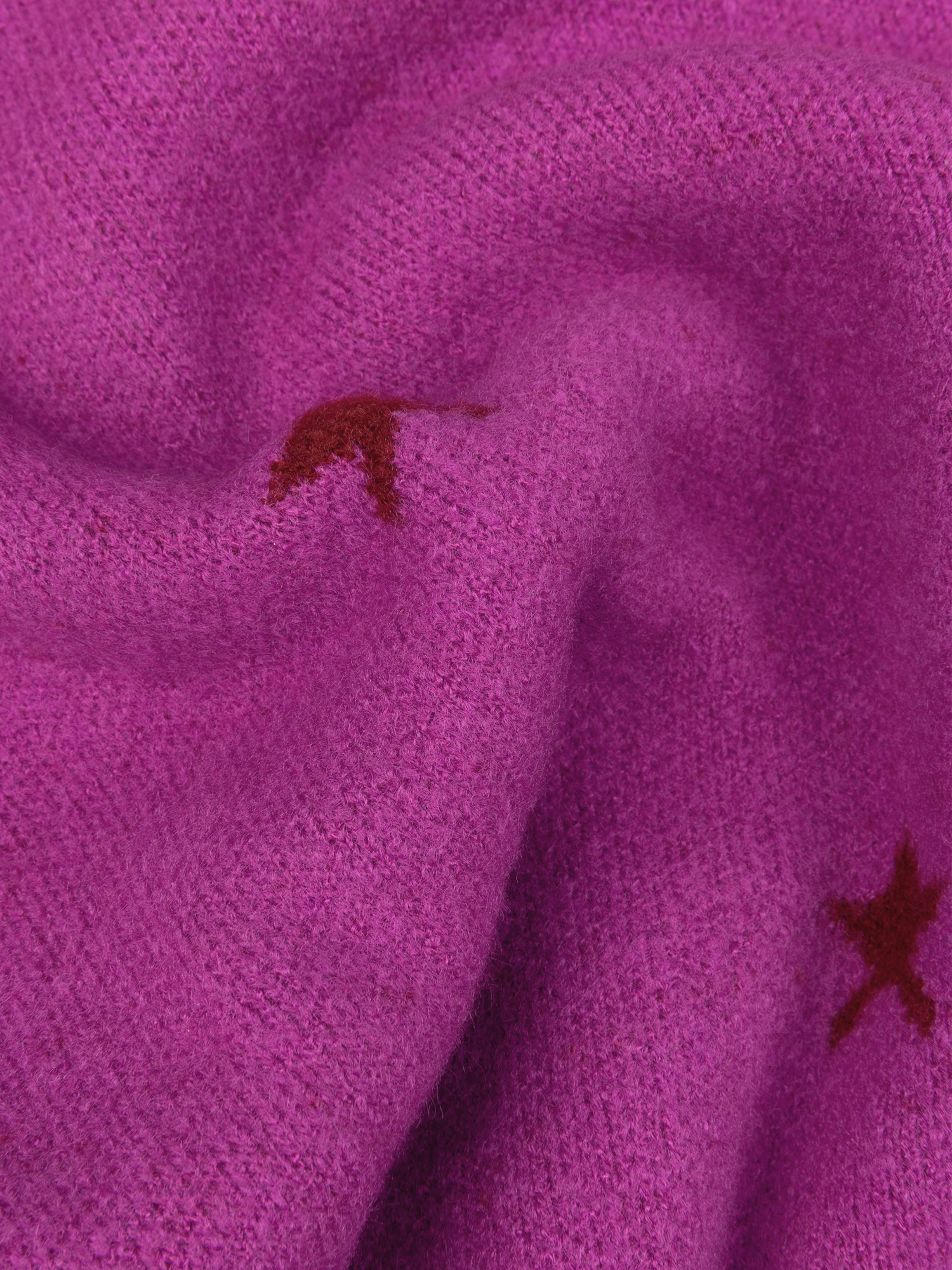 Knitted Sweater Star Purple/wine red
