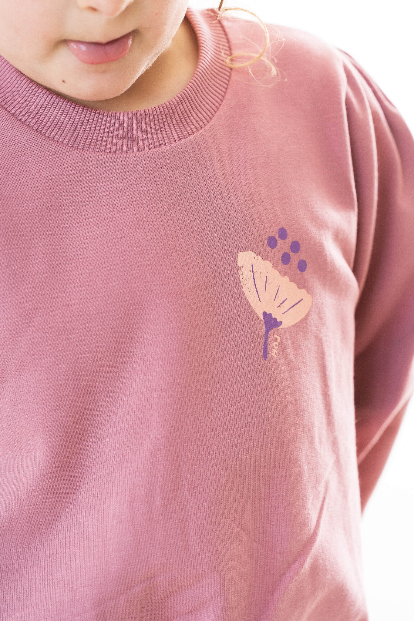 Chunky Split Sweater Rose