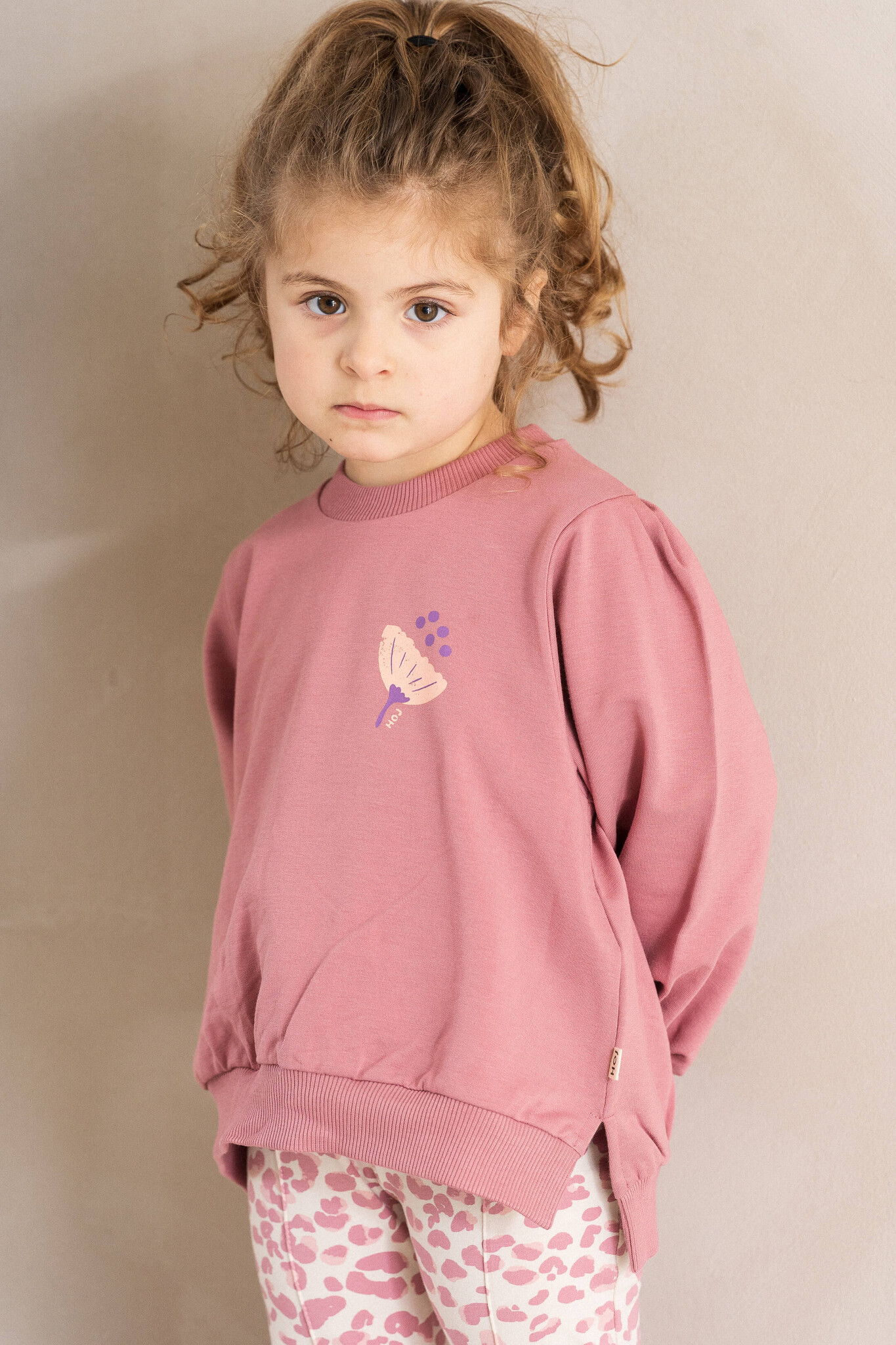Chunky Split Sweater Rose