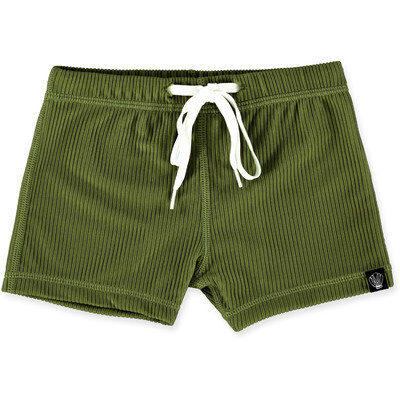 Pesto Ribbed Swimshort Pesto