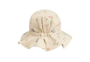 Amelia Reversible Sun Hat Flora Sandy / Sandy