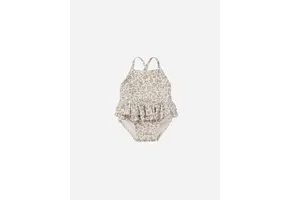 RUFFLED ONE-PIECE SWIMSUIT || FRENCH GARDEN