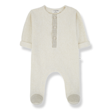 GAETAN ecru jumpsuit w/feet