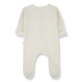 GAETAN ecru jumpsuit w/feet