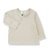 SANDAL oatmeal henley t-shirt