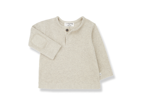 SANDAL oatmeal henley t-shirt