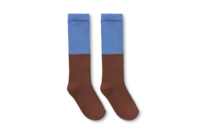 Socks colourblock brown Brown