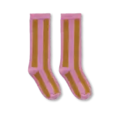 Socks stripe purple pink Purple pink