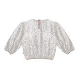 Puff Balloon Sequins Jumper Ecru