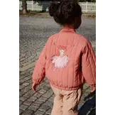 JUNO FRILL BOMBER JACKET CANYON ROSE