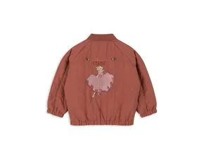 JUNO FRILL BOMBER JACKET CANYON ROSE