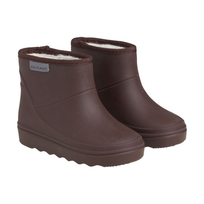 Thermo Boots Short Solid Coffee Bean 2124