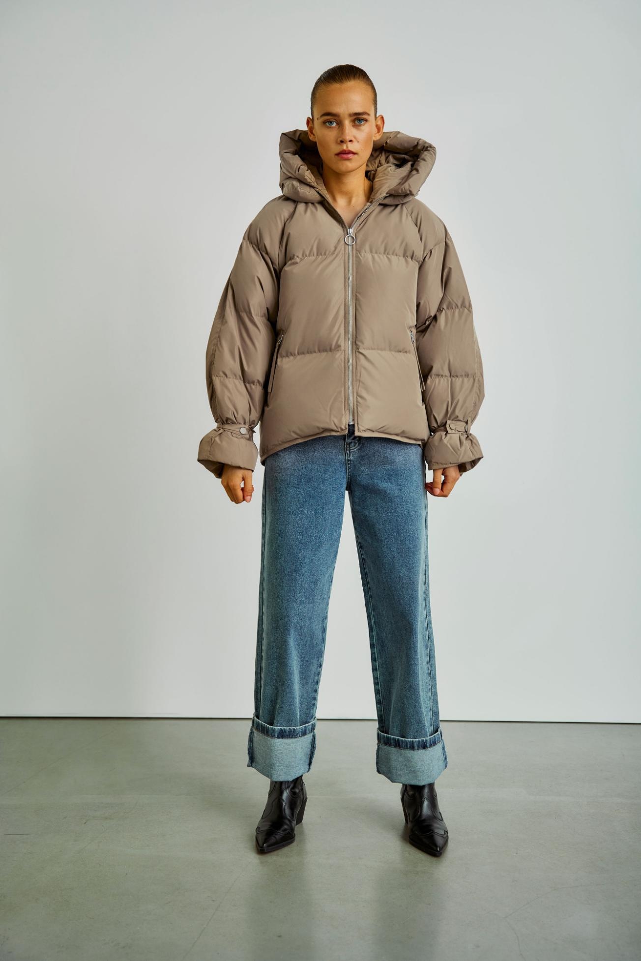 WBLKylie Real Down Jacket Lead Gray