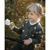 DAISY HAND EMBROIDERED CARDIGAN