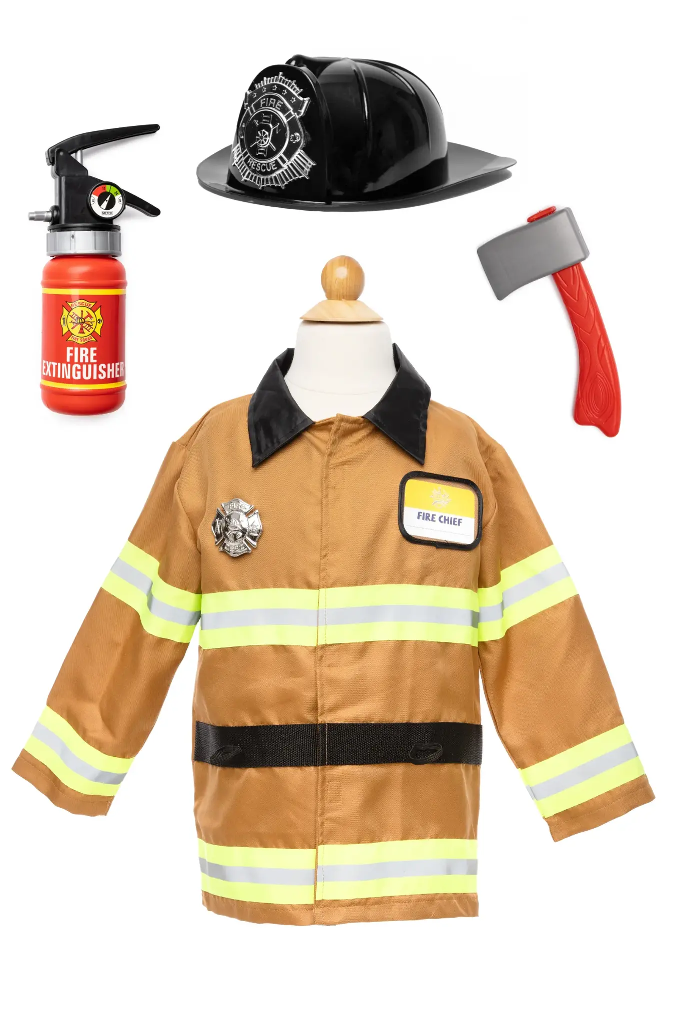 Tan Fireman with accessoiries