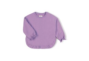 Ruffled Sweater Purple