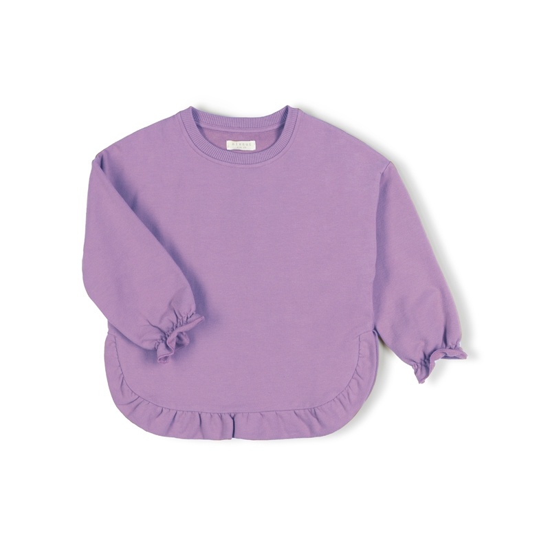 Ruffled Sweater Purple