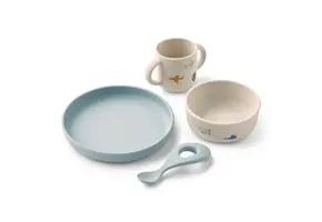 Vivi printed tableware set Aviator/Ecru