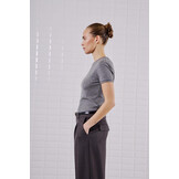WBLHEATHER SS TEE Dark Grey Meleange